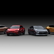 From left to right: Crown Crossover Type, Crown Sport Type, Crown Sedan Type, and Crown Estate Type. This is the full lineup of Crown variants that will go on sale in Japan.